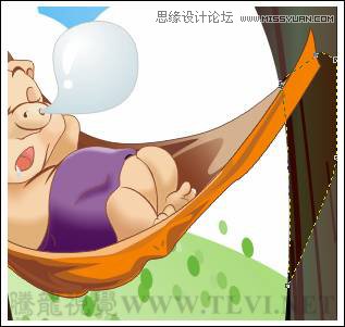 CorelDRAW绘制可爱的泡泡猪卡通插画,破洛洛