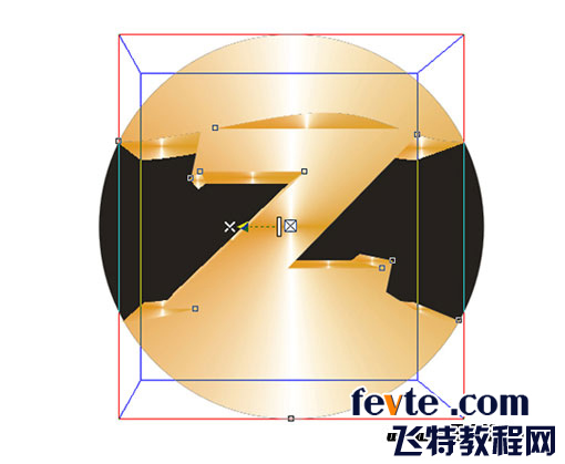 CDR绘制金属质感标志 脚本之家 CDR实例教程