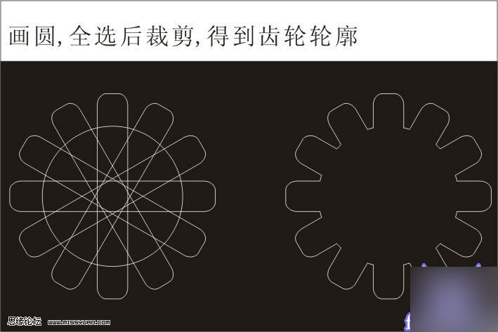 CDR打造质感立体齿轮 脚本之家 CorelDraw实例教程