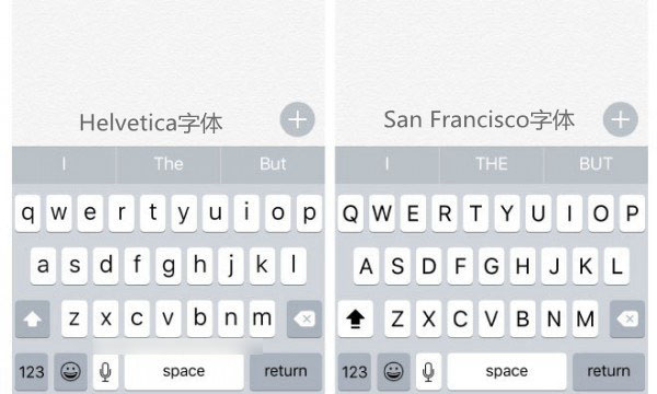 iOS9新字体和iOS8对比
