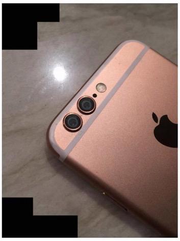 玫瑰金+双摄像头 iPhone 6S真机谍照