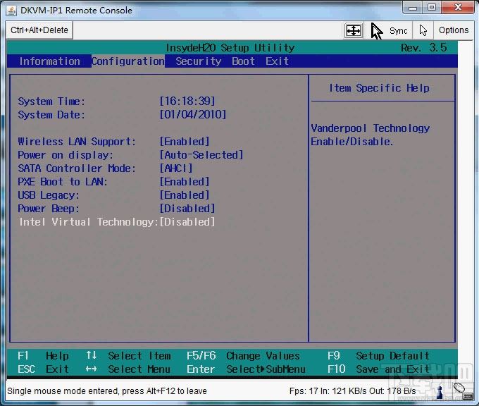 Intel Virtual Technology BIOS设置