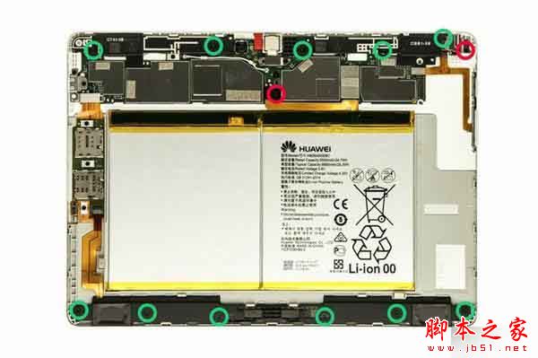 2688元麒麟930 华为10寸10寸指纹平板揽阅M2拆解