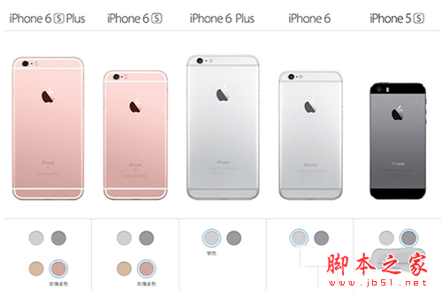 iphone在售机型对比分析 iphone6s的颜色型号查询