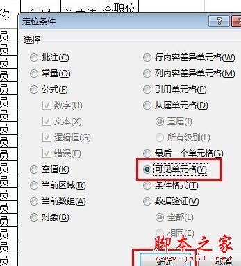 excel2013中如何只复制可见单元格