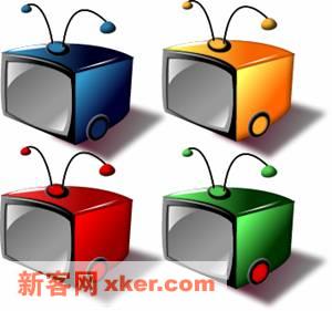 Fireworks绘制可爱的Q版电视机图标 三联
