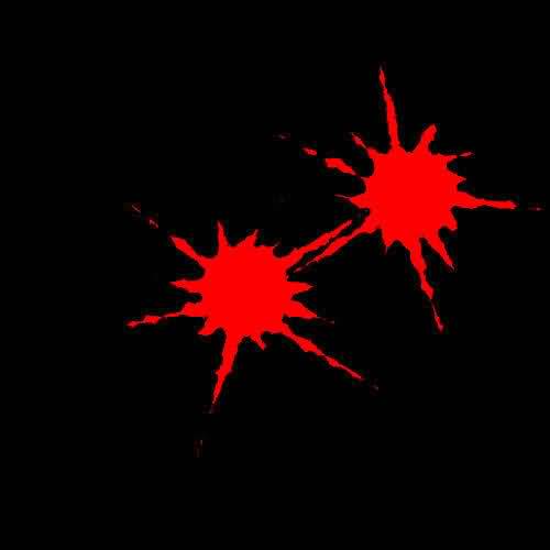 Fireworks滤镜制作血滴喷溅效果
