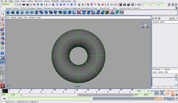 MAYA NURBS制作高精度生物模型详解 脚本之家 MAYA建模教程