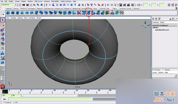 MAYA NURBS制作高精度生物模型详解 脚本之家 MAYA建模教程