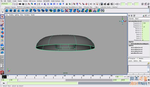 MAYA NURBS制作高精度生物模型详解 脚本之家 MAYA建模教程