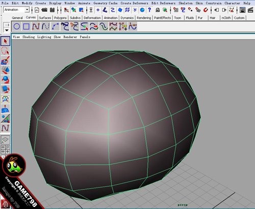 MAYA制作可爱卡通墨鱼 脚本之家 MAYA建模教程