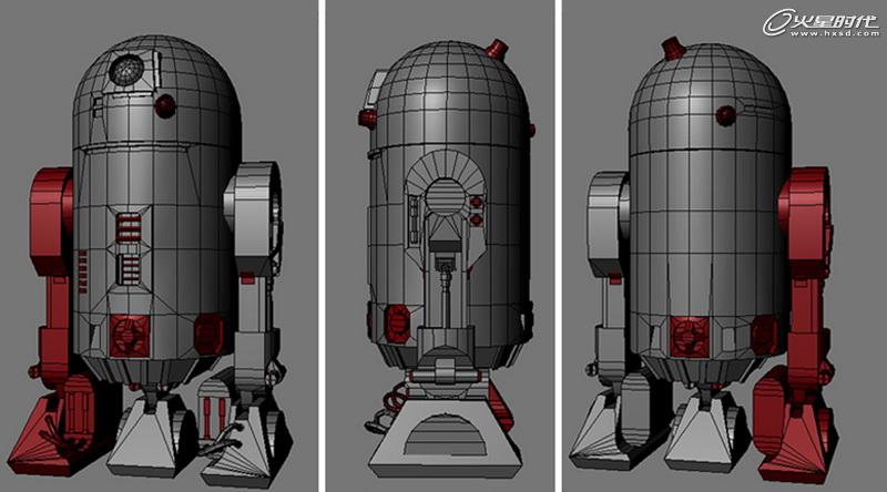 MAYA制作《星球大战》中的机器人R2D2 脚本之家 MAYA建模教程