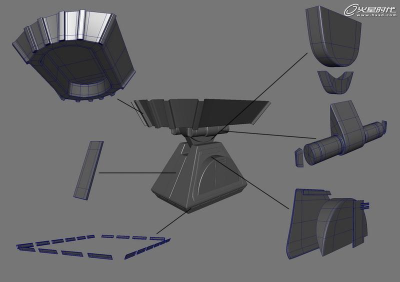 MAYA制作《星球大战》中的机器人R2D2 脚本之家 MAYA建模教程