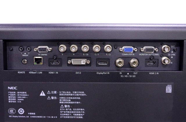 亮度超20000流明 NEC双色激光工程投影机评测 