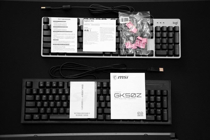 微星GK50 Z、罗技K845，一个适合新手，一个适合小资