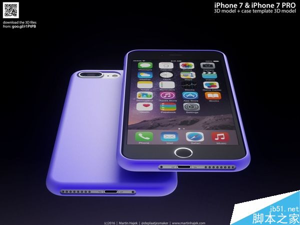iPhone 7、7 Plus渲染高清图：外形就是这样！