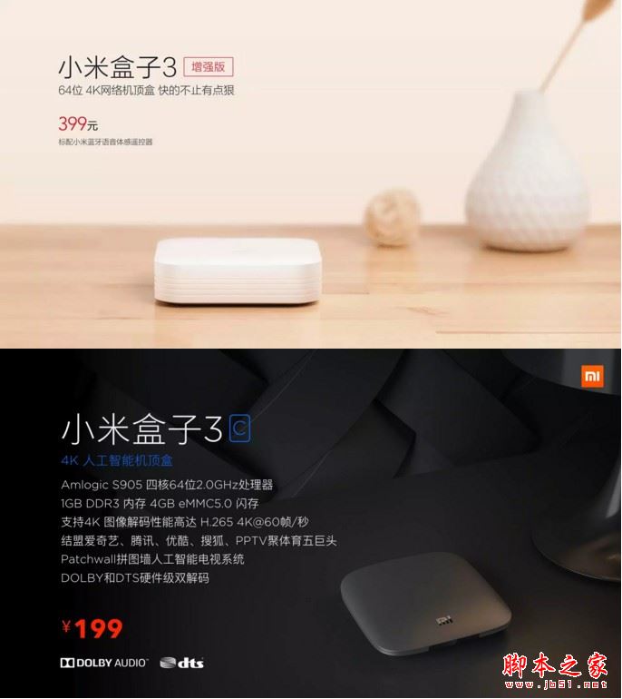 小米盒子3增强版和小米盒子3s哪个值得买？小米盒子3s和增强版全面详细区别对比评测图解