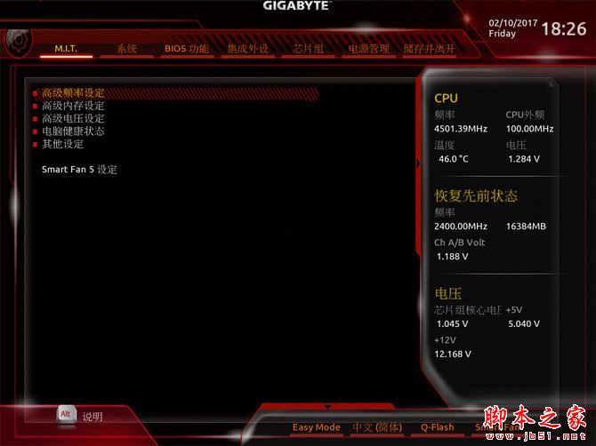 四、BIOS解析：超频设置全面、可玩性高