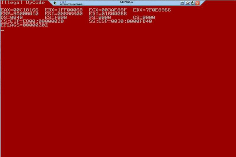HP刀片红屏报错 Illegal Opcode - 脚本之家 HP刀片红屏报错 Illegal Opcode - 脚本之家