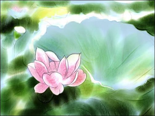 Painter教程:手绘荷花水彩画_脚本之家jb51.net网络转载