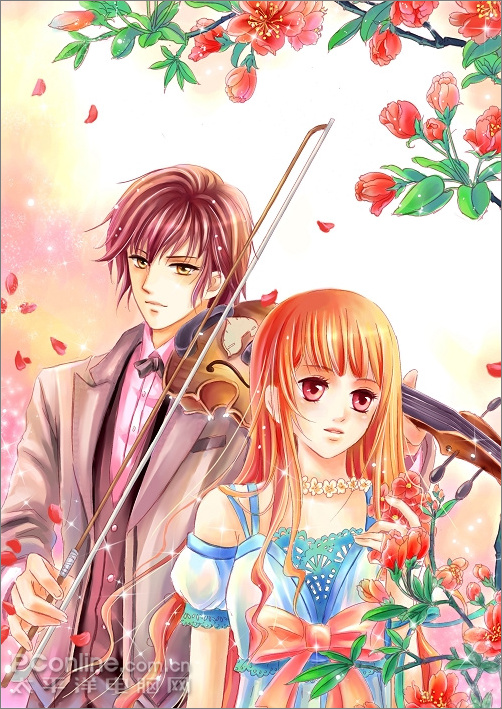 Painter教程:大眼睛美少女与帅哥