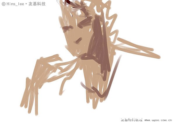 用Painter制作《红衣男》人物速写教程