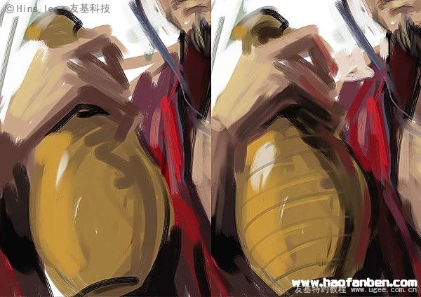 用Painter制作《红衣男》人物速写教程
