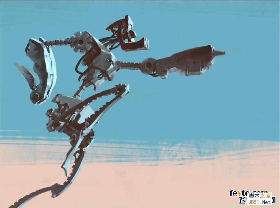 超漂亮机器人绘画过程图 设计理论