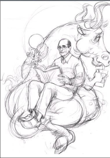 手绘插画过程 脚本之家 painter教程