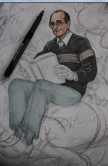 手绘插画过程 脚本之家 painter教程
