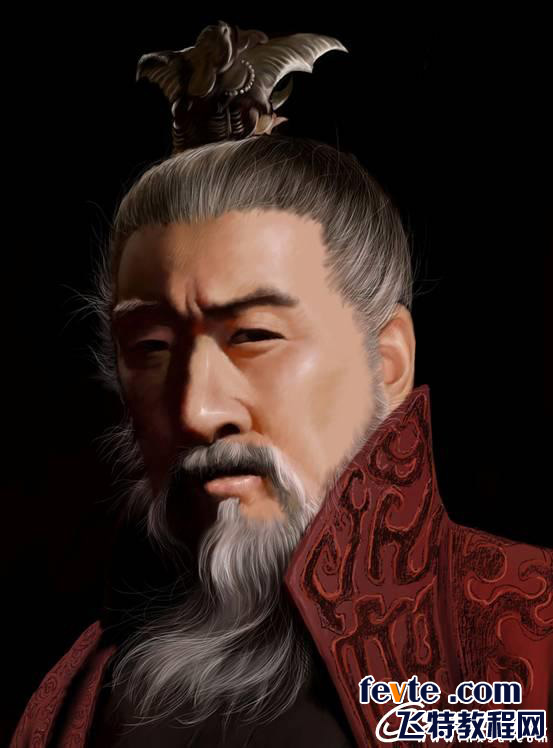 painter人物教程：曹操 脚本之家 painter教程