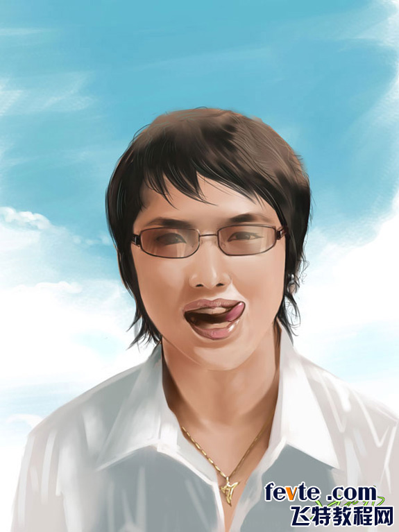 PAINTER绘制一个可爱的搞怪男生 脚本之家 painter教程