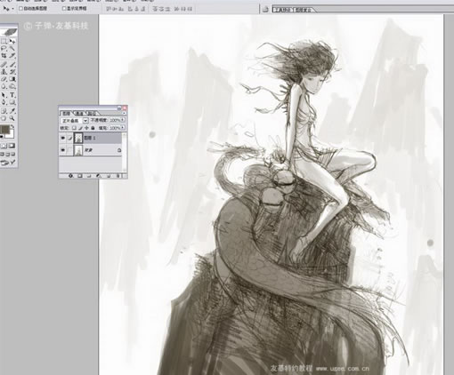 photoshop+painter插画教程《龙》