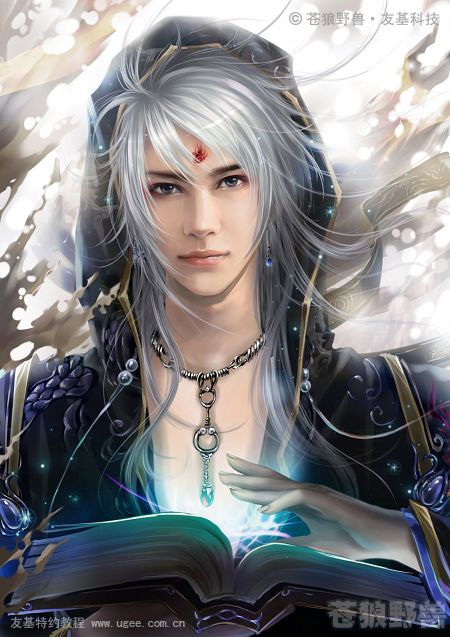 painter绘制帅气魔法师 脚本之家 painter教程