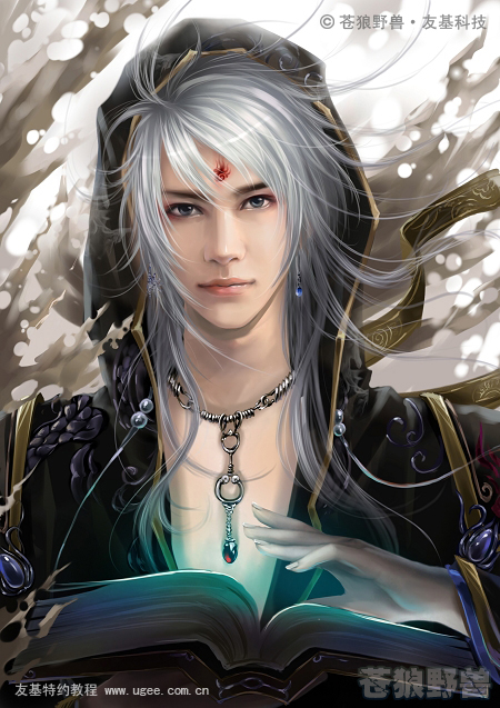 painter绘制帅气魔法师 脚本之家 painter教程