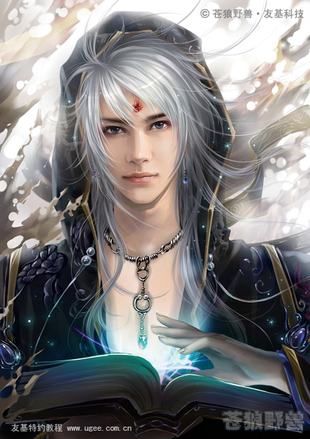 painter绘制帅气魔法师 脚本之家 painter教程