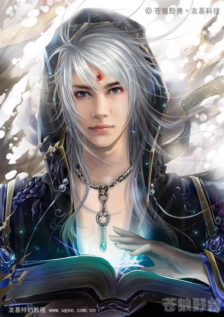 painter绘制帅气魔法师 脚本之家 painter教程