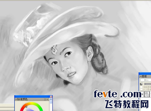 painter绘制漂亮的贵妇 脚本之家 painter教程