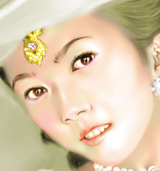 painter绘制漂亮的贵妇 脚本之家 painter教程