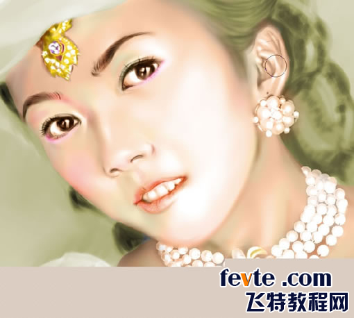 painter绘制漂亮的贵妇 脚本之家 painter教程