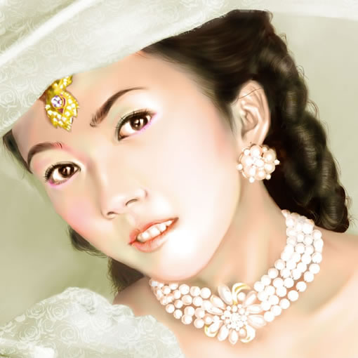 painter绘制漂亮的贵妇 脚本之家 painter教程