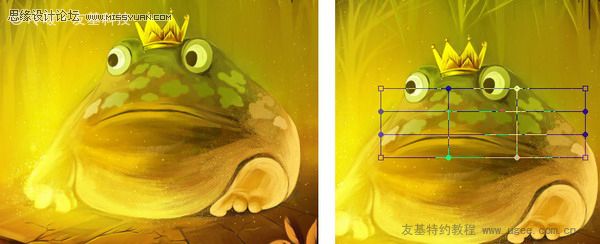 绘画教程：友基温暖插画教程《青蛙王子》,PS教程,思缘教程网