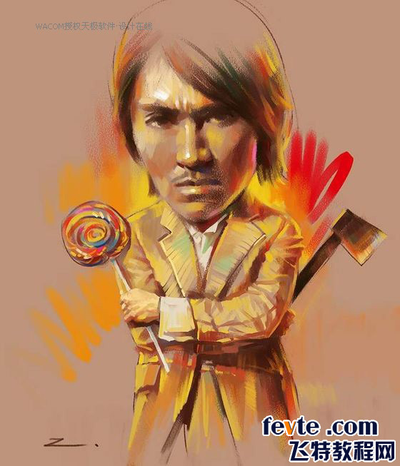 Painter绘制《功夫》漫画海报 脚本之家 painter教程