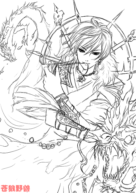 Painter绘制魔法王子漫画 脚本之家 painter教程