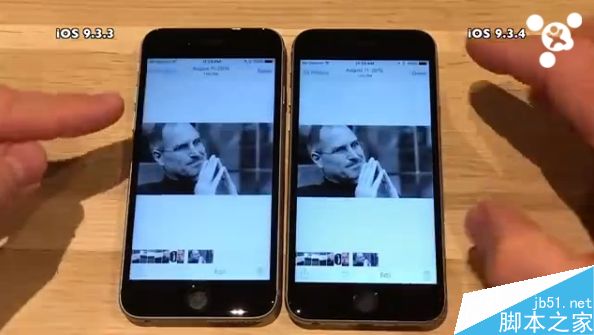 iPhone 5S/6/6S下iOS 9.3.4速度对比9.3.3：快升