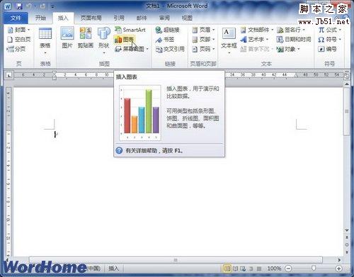 单击图表命令