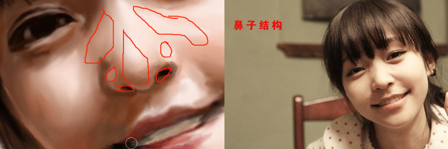 手绘_面部_临摹_写实 脚本之家 painter教程