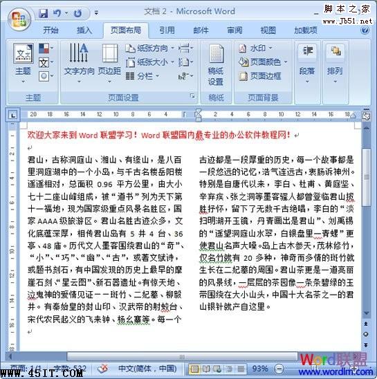 两栏效果